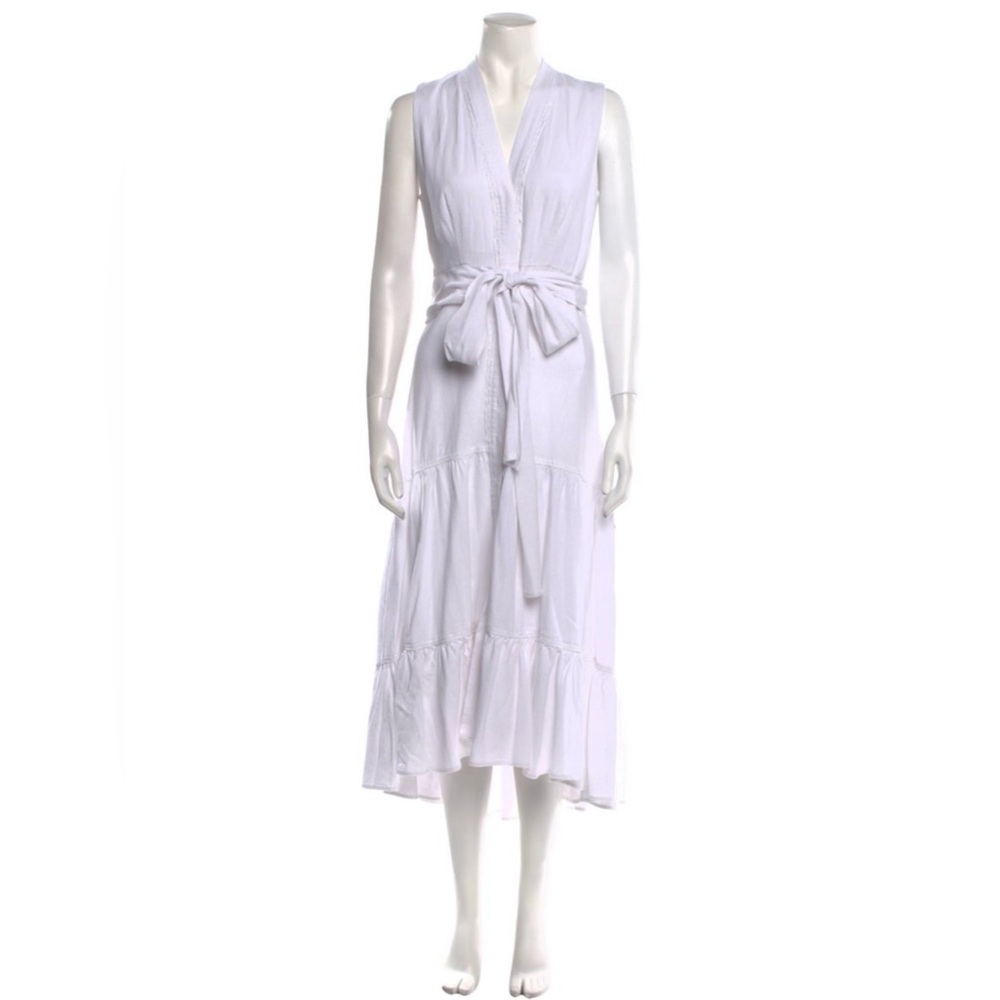 Nicole Miller Sleeveless White Maxi Dress NWOT